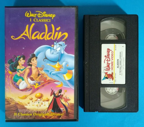 Vhs aladdin film animazione - aladdin,