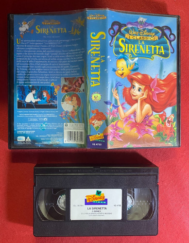 Sirenetta vhs walt - sirenetta, disney