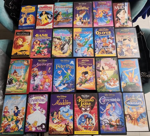 Vhs walt disney famosi - vhs, +